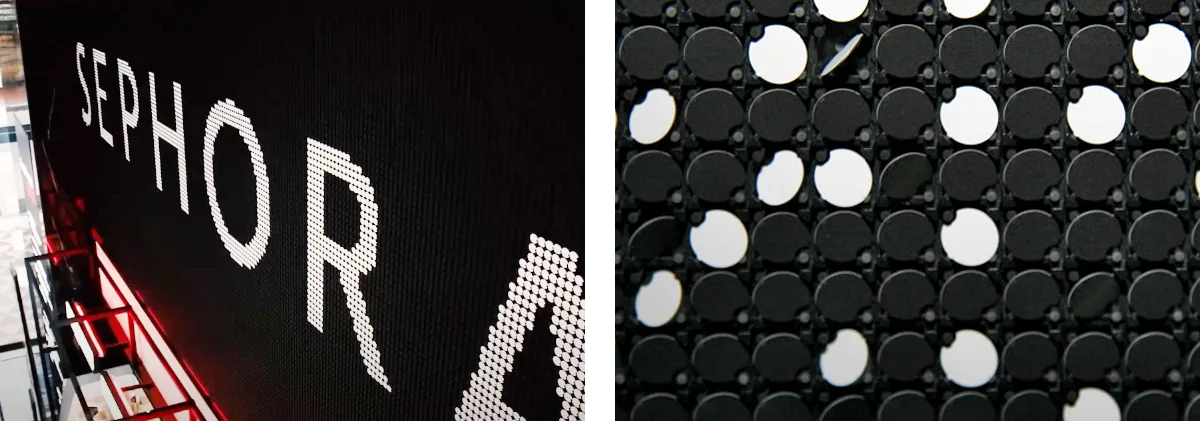 Mur de flipdots Sephora, photo 4