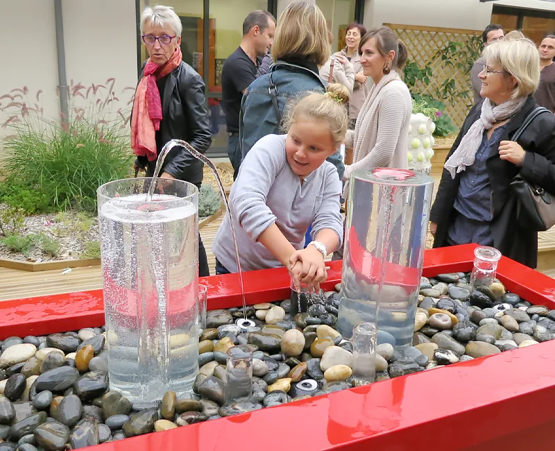 Table d'éveil aquatique, IME La Chalouère, Angers